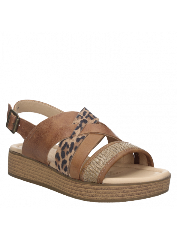 Sandalia Mujer D625 Bruno Rossi animal print